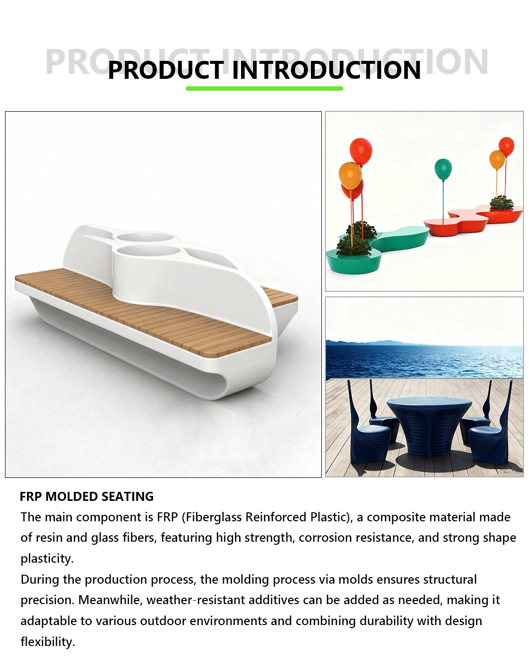 FRP Molded Lounge Chair
