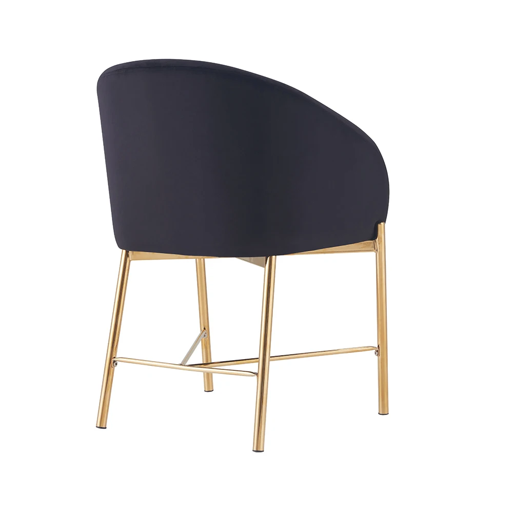 Modern Luxury Design Velvet Fabric Dining Chair View 6