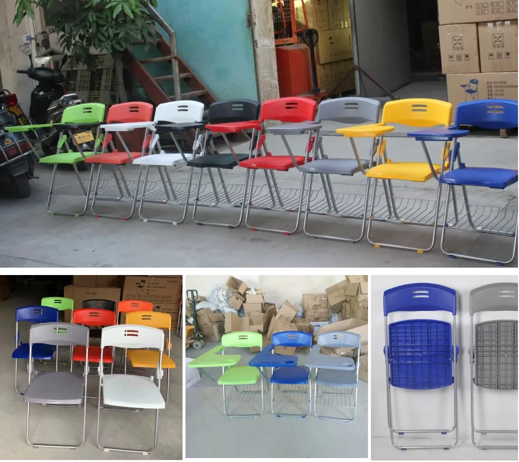 Wholesale School Furniture Classroom Study Student Table Chair Training Folding Chair