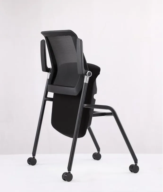 Modern Office Furniture Folding Chair with Armrests Mesh Event Training Chair