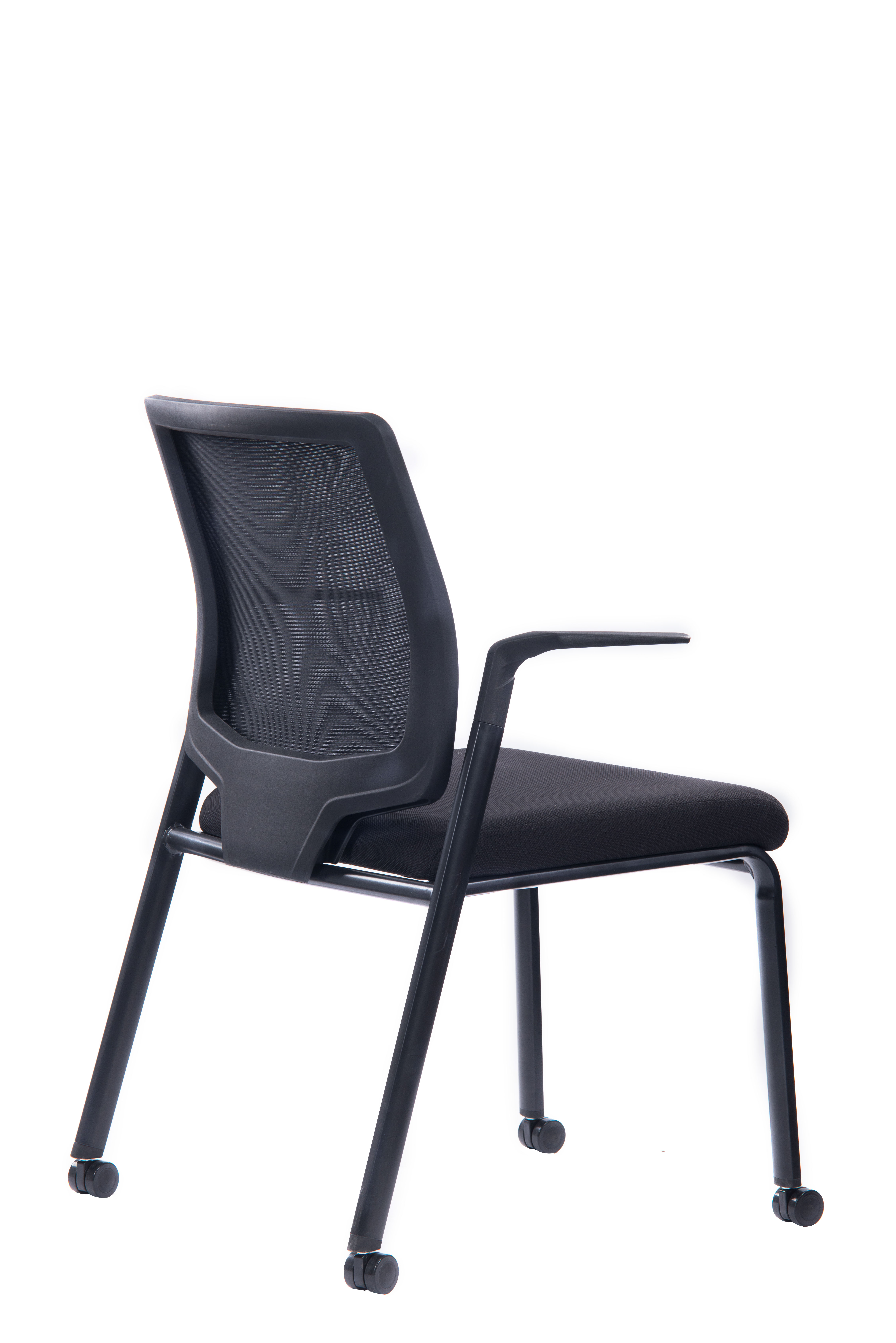 Modern Design Kabel Fixed Metal Leg Mesh Back Stackable Office Visitor Chair For Waiting Room
