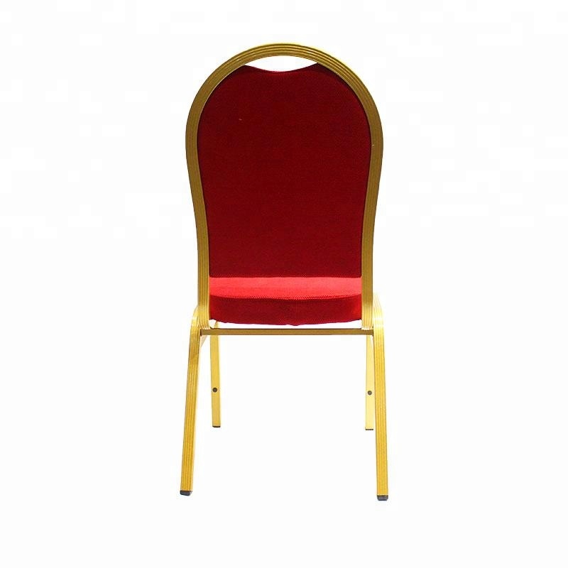 Wholesale Modern Elegant Aluminum Dining Chair Stackable Banquet Wedding Hotel Event Restaurant Villa Furniture Metal Material