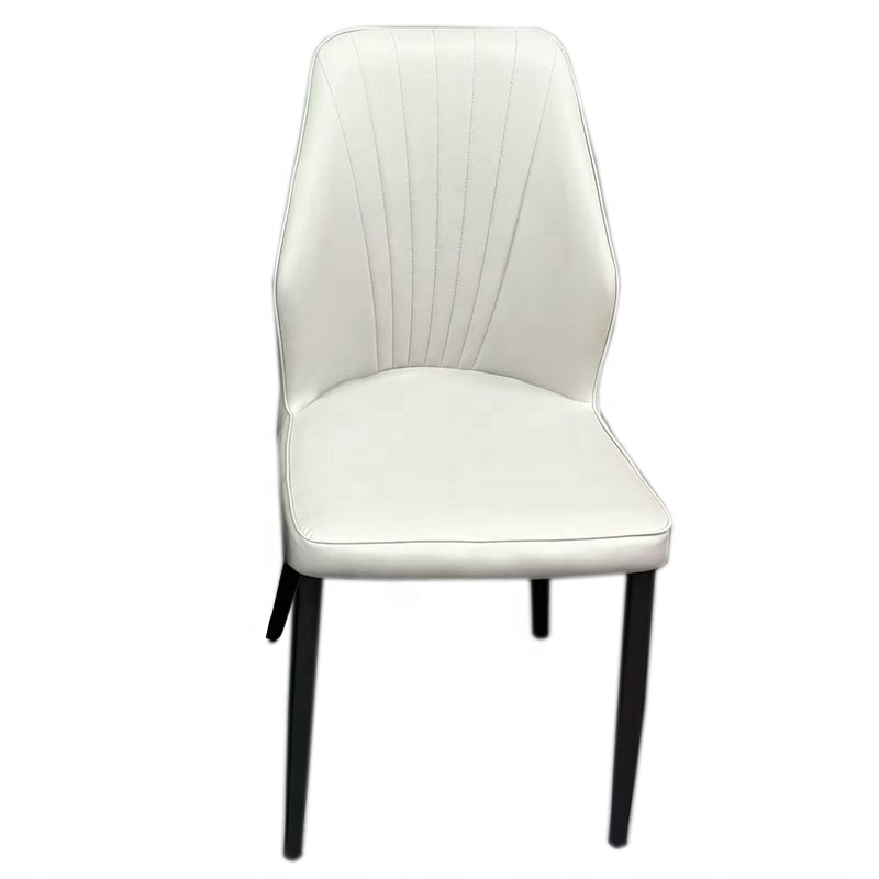 2025 China Cheap Modern Scandinavian New Design Pu Leather Upholstered Dining Chair for Home Banquet Hotel Restaurant Use