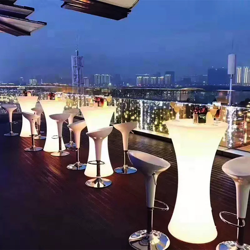 Wholesale Led Bar Table 16 Color Changing IlluminatedTable Waterproof Outdoor Furniture Event Party Led CocktailTable