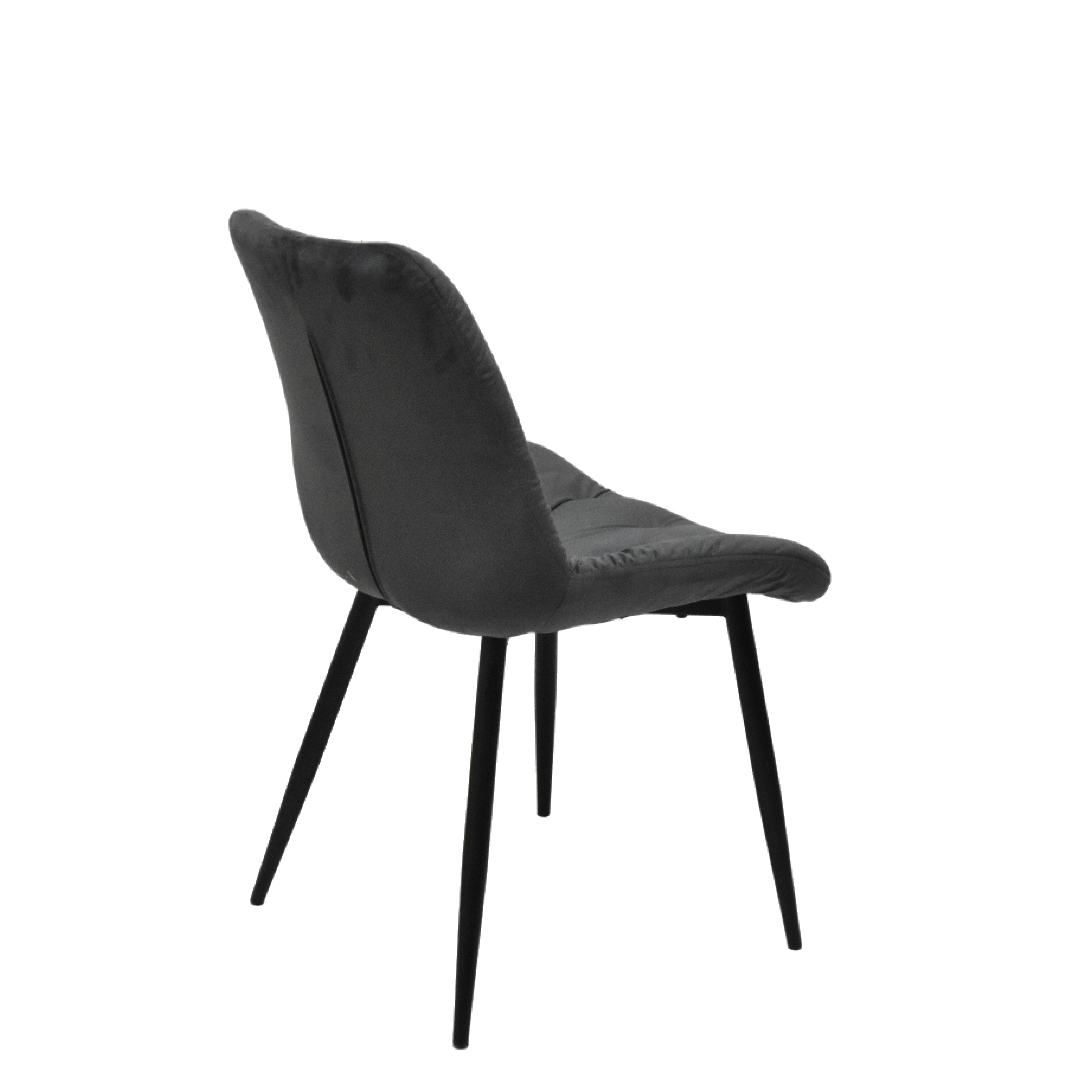 Modern Velvet Upholstered Dining Room Chair with Metal Legs-Lightweight Eco-Friendly Portable Banquet Dining Chair