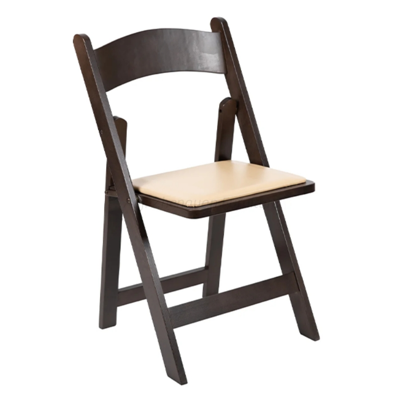 Portable Wooden Folding Chair for Wedding Event Banquet Outdoor (ZG26-012)