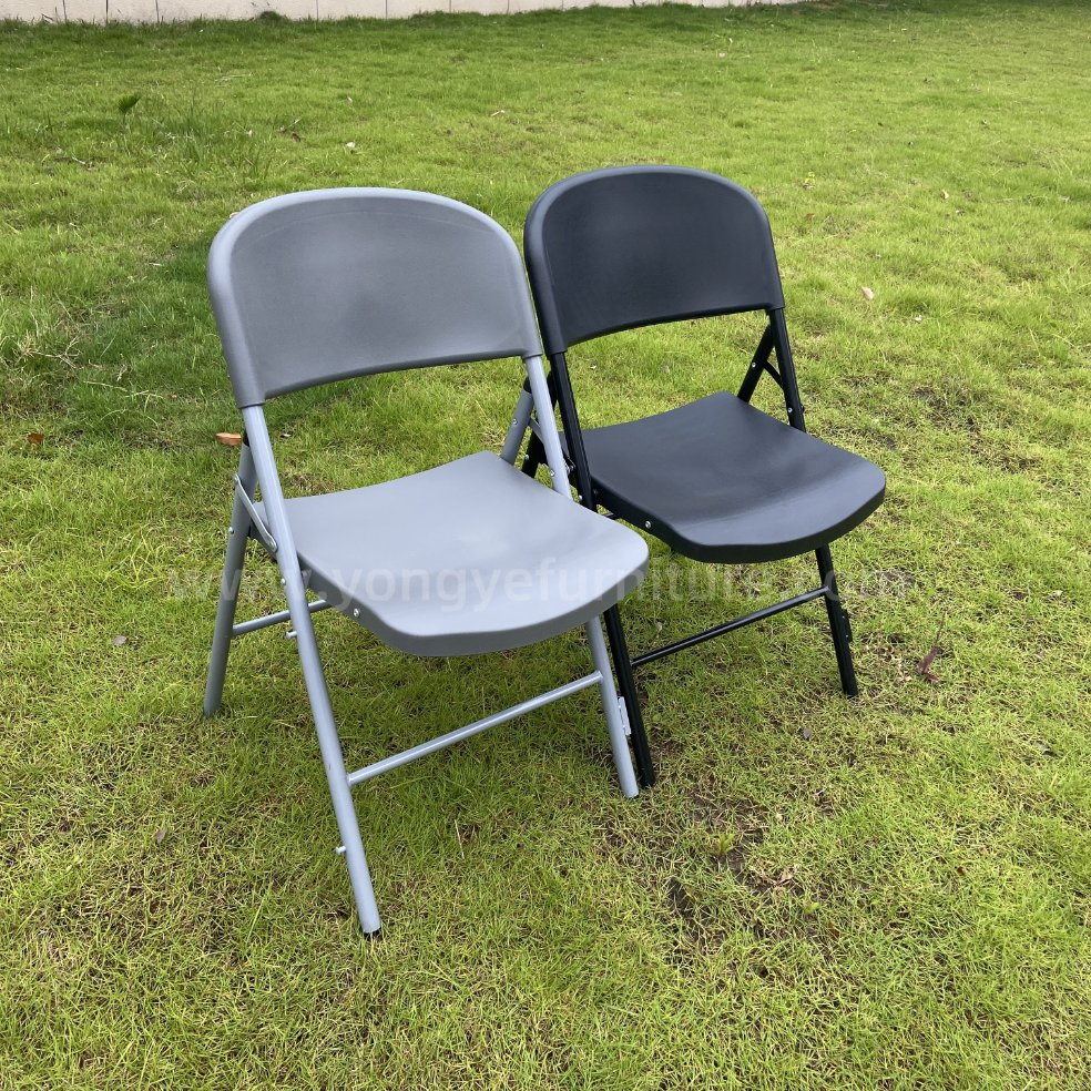 High Quality Durable Conference Office Meeting Training Injection Plastic Steel Folding Chair