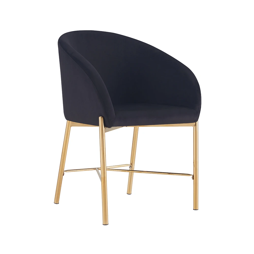 Modern Luxury Design Velvet Fabric Dining Chair View 5