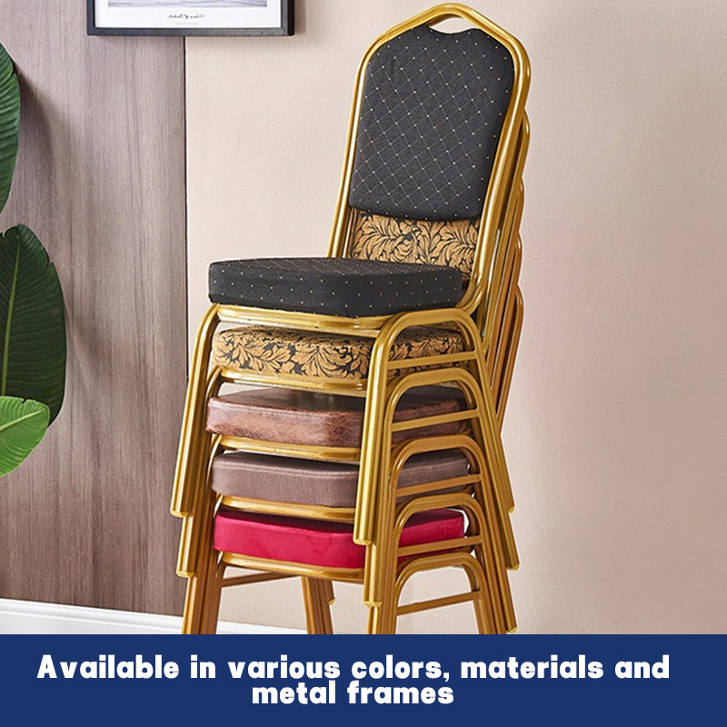 Luxury Modern Upholstered Banquet Chairs with Soft Cushions for Home Bar &amp; Park Use Banquet Chair Stackable Banquet Chair