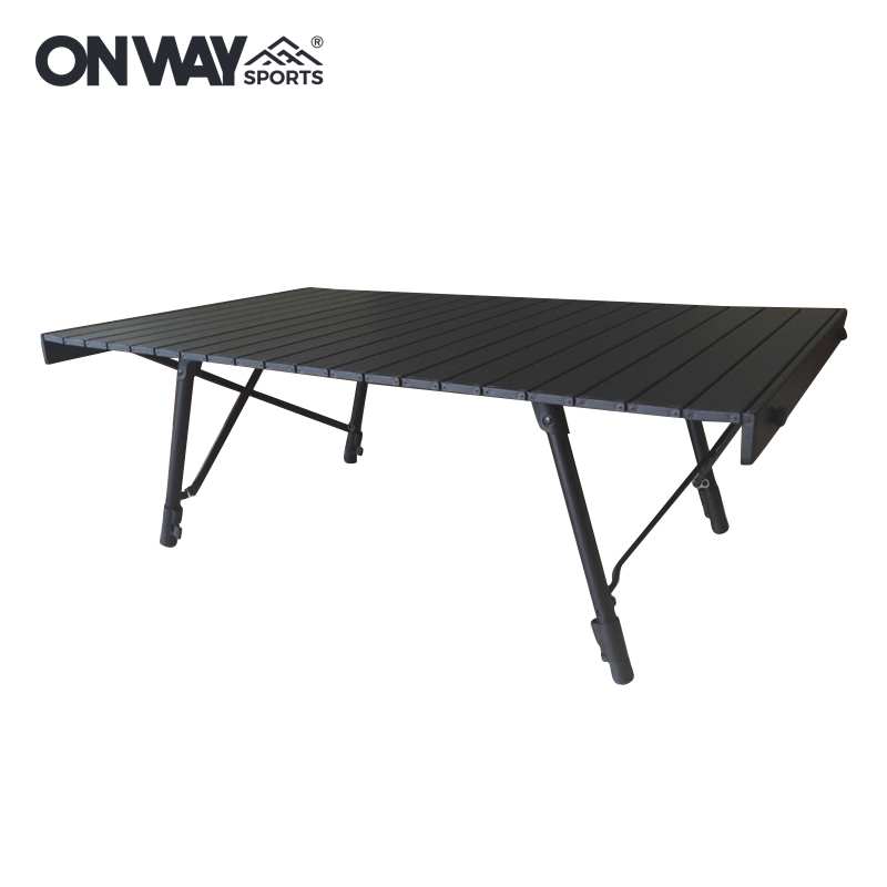 OnwaySports Outdoor Folding Table Foldable Picnic Road Trip Barbecue Table Egg Roll Camping Table