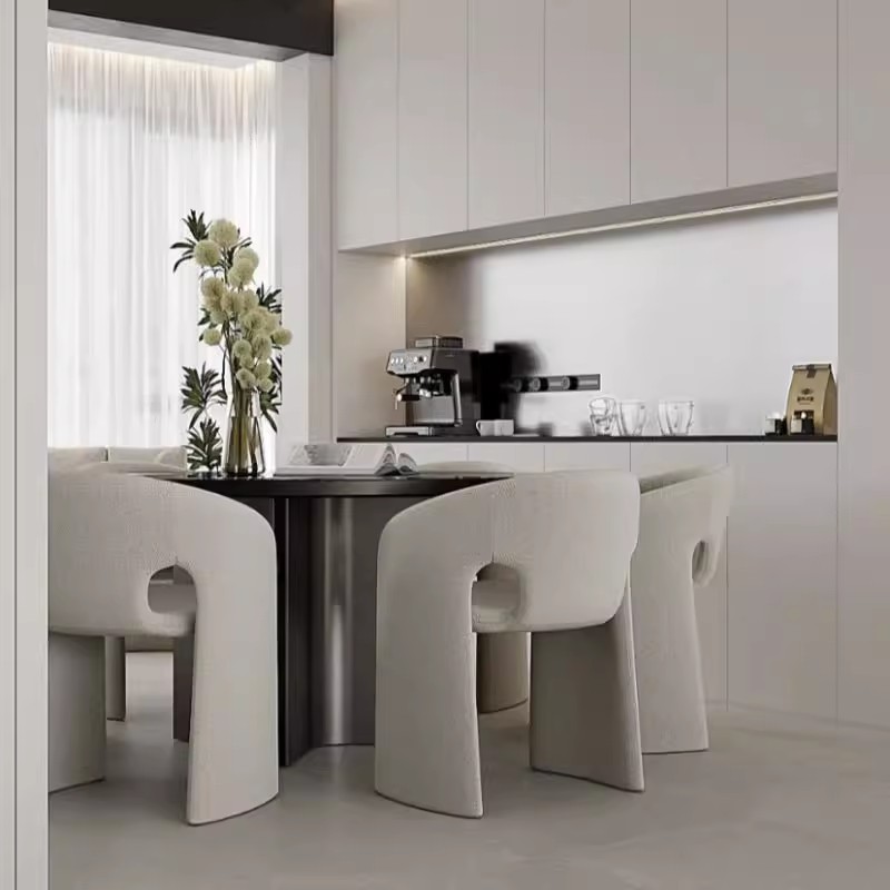 Modern Trendy Minimalist Eco-Friendly Durable Dining Room Reception Chair for Living Room Home Office Hotel Apartment Use