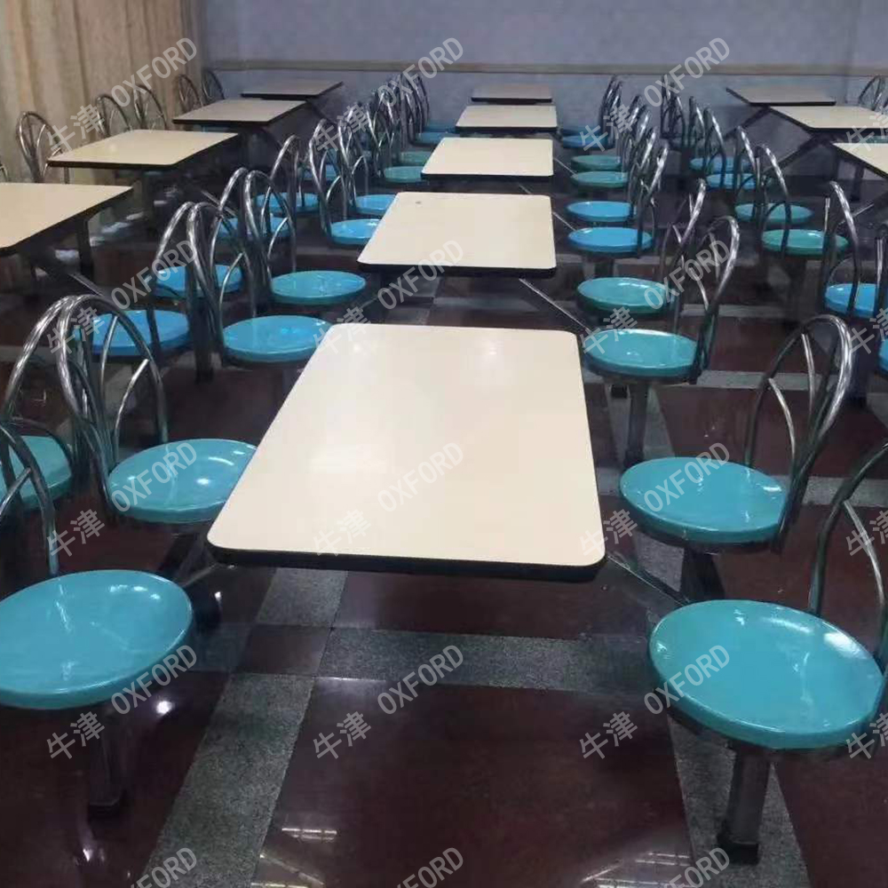 FRP Dinning Table for Four Can Be Used in School Canteen and Restaurant
