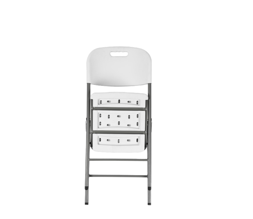Lightweight HDPE Plastic Frame Foldable Chair with Waterproof Cushion