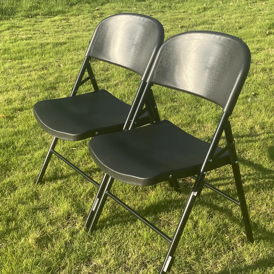 High Quality Durable Conference Office Meeting Training Injection Plastic Steel Folding Chair