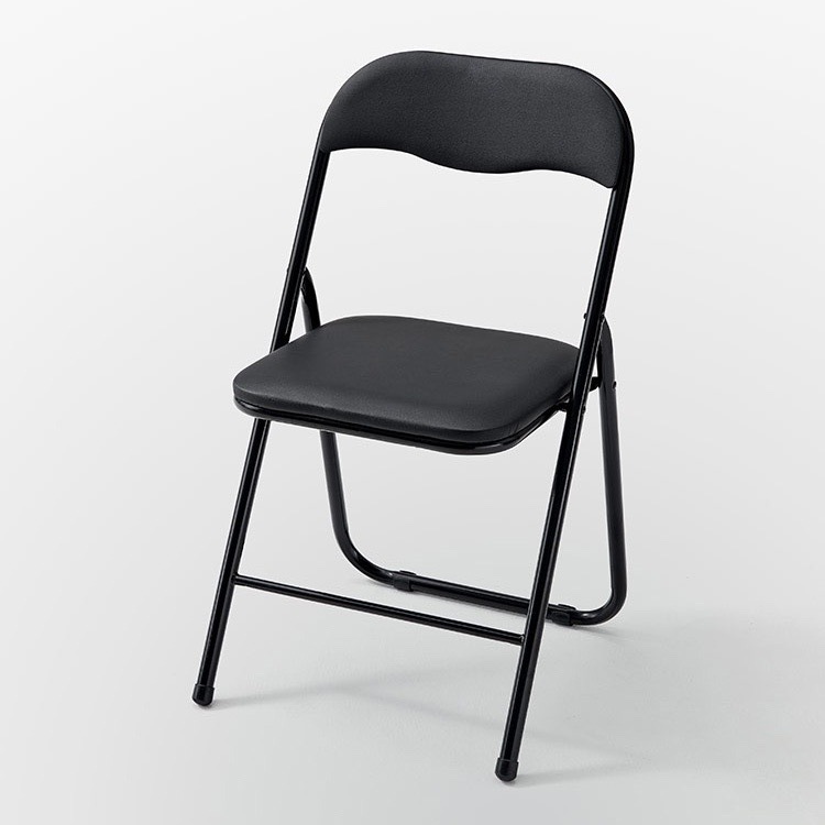 Cheap White Or Black Customized Iron Frame Folding Chairs Indoor And Outdoor Events Banquet Folding Chairs
