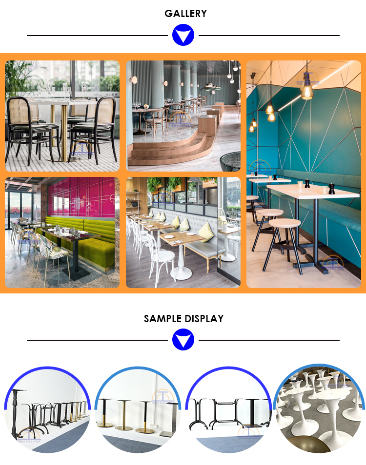 Factory Direct Sale High Round Black and Gold Mdf Balcony Wire Stainless Steel Cocktail bar Tables