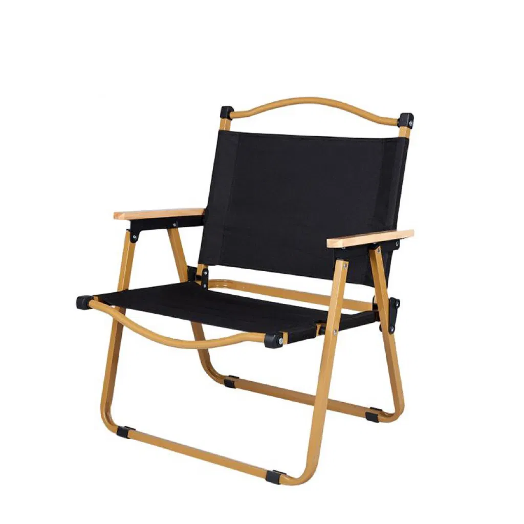Aluminum Alloy Wood Grain Double Folding Chair Outdoor Portable Folding Chair Leisure Camping Picnic Double Beach Chair
