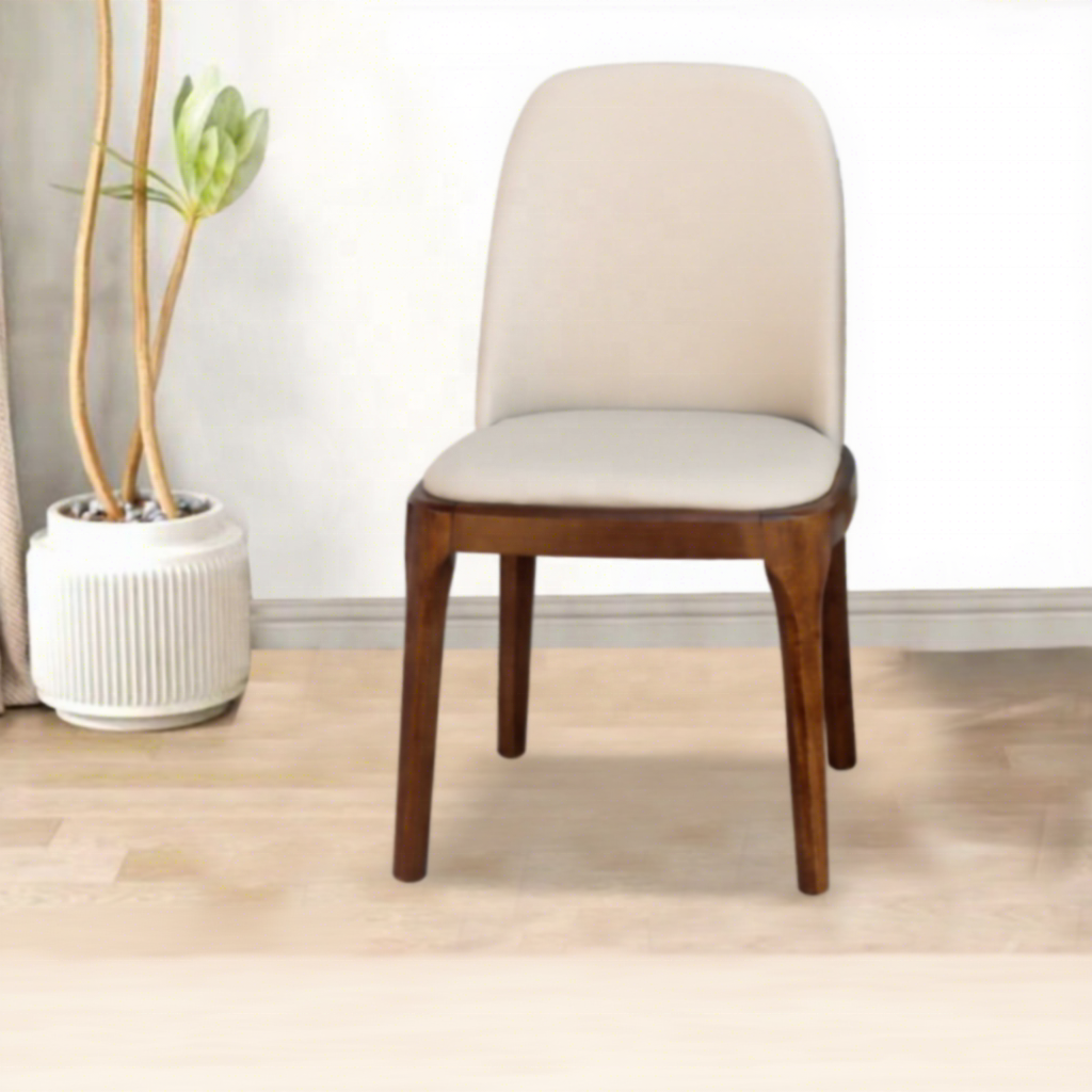 Modern Simple and Light Luxury Solid Wood Hotel Dining Chair