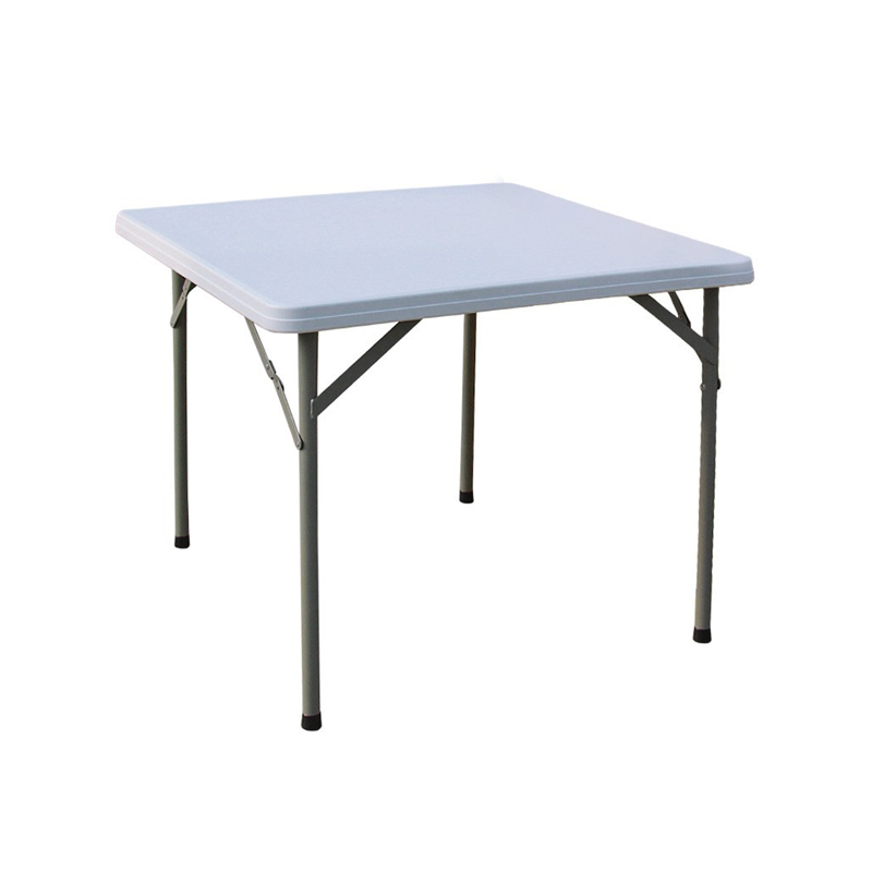 Space Saving Patio Garden Outdoor Restaurant Small Hard White Plastic Folding Table Furniture Dining Room Folding Dining Table