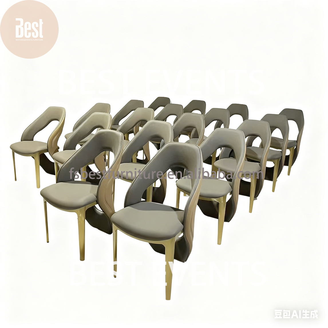 Stainless steel banquet chair