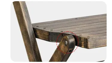 Wholesale Outdoor Event Balcony Bistro Party Folding Wood Chairs