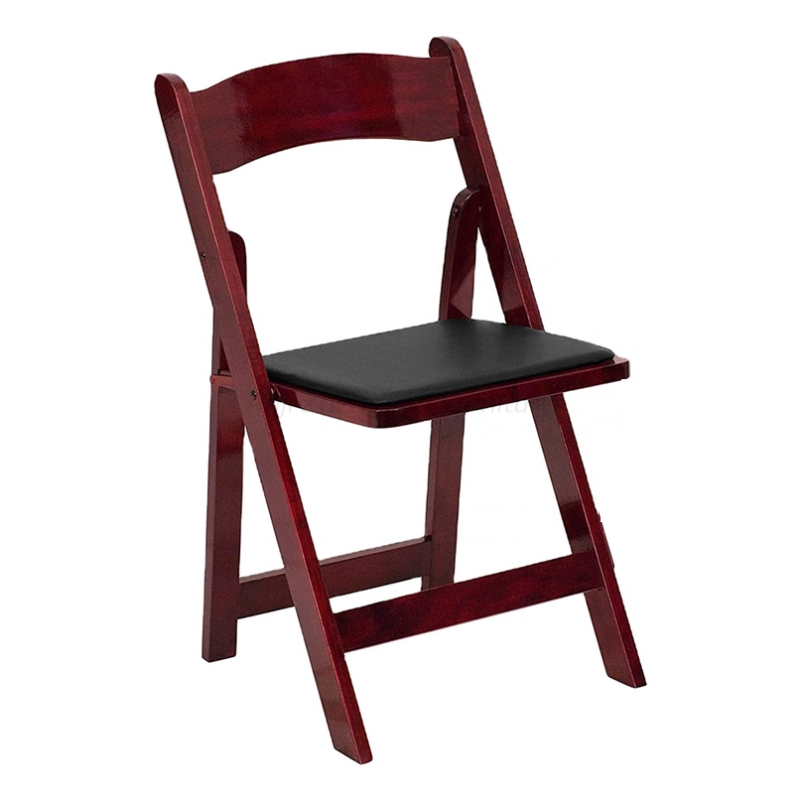 Portable Wooden Folding Chair for Wedding Event Banquet Outdoor (ZG26-012)
