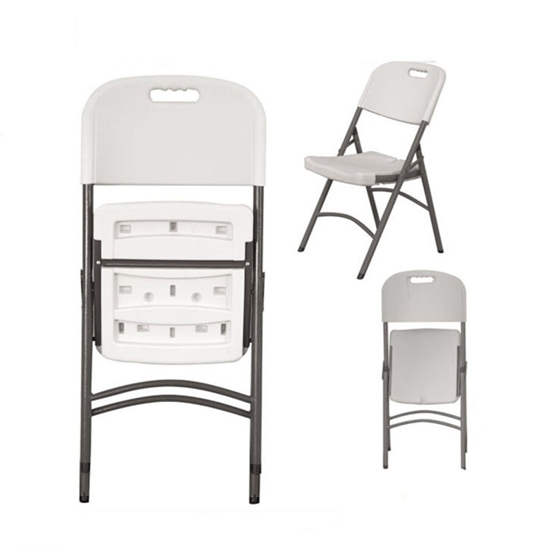 Contemporary Plastic Folding Outdoor Chair Farmhouse School Dining Park Workshop Courtyard Party Events-Simple Economically
