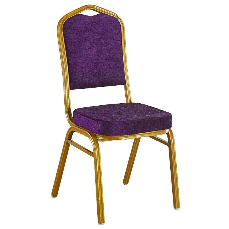 New Style Colorful Stackable Durable Upholstered Fabric Hotel Banquet Chair for Wedding Reception