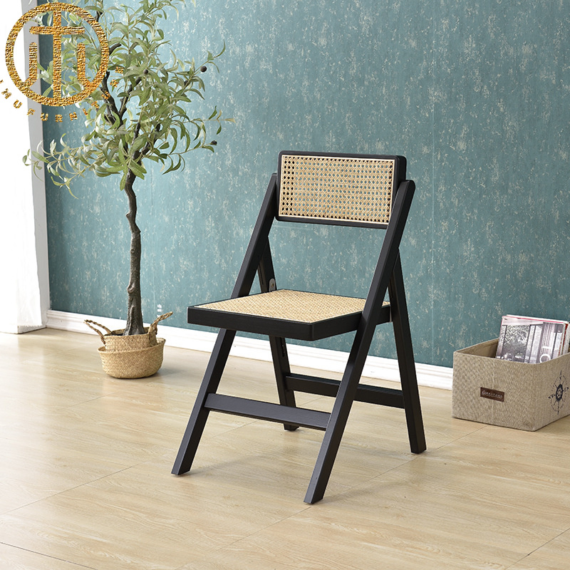 Modern Wooden Square Simple Customizable Folding Lounge Chair