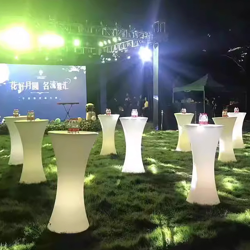 Wholesale Led Bar Table 16 Color Changing IlluminatedTable Waterproof Outdoor Furniture Event Party Led CocktailTable
