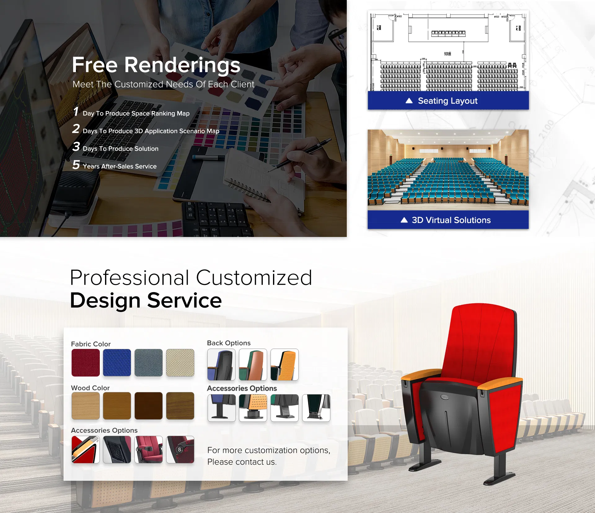 School Furniture Church Auditorium Conference Commercial Theater Cinema Seats Waiting Chair