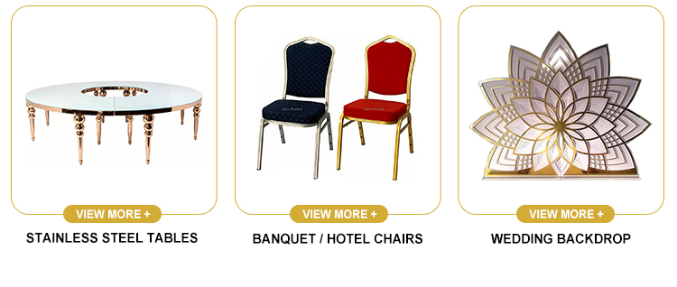 Stainless Steel Banquet Tables and Chairs