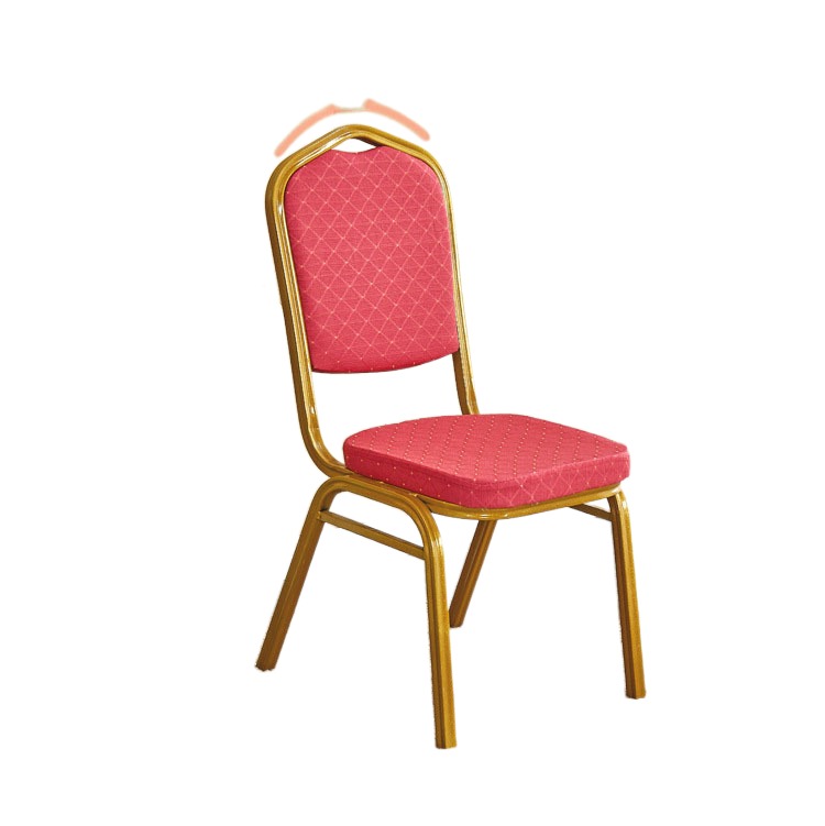 Cushion Dining Room Chair Hot Sale Fabric Wedding Restaurant Upholstered Stackable Banquet Plastic Chairs Modern Hotel Chair