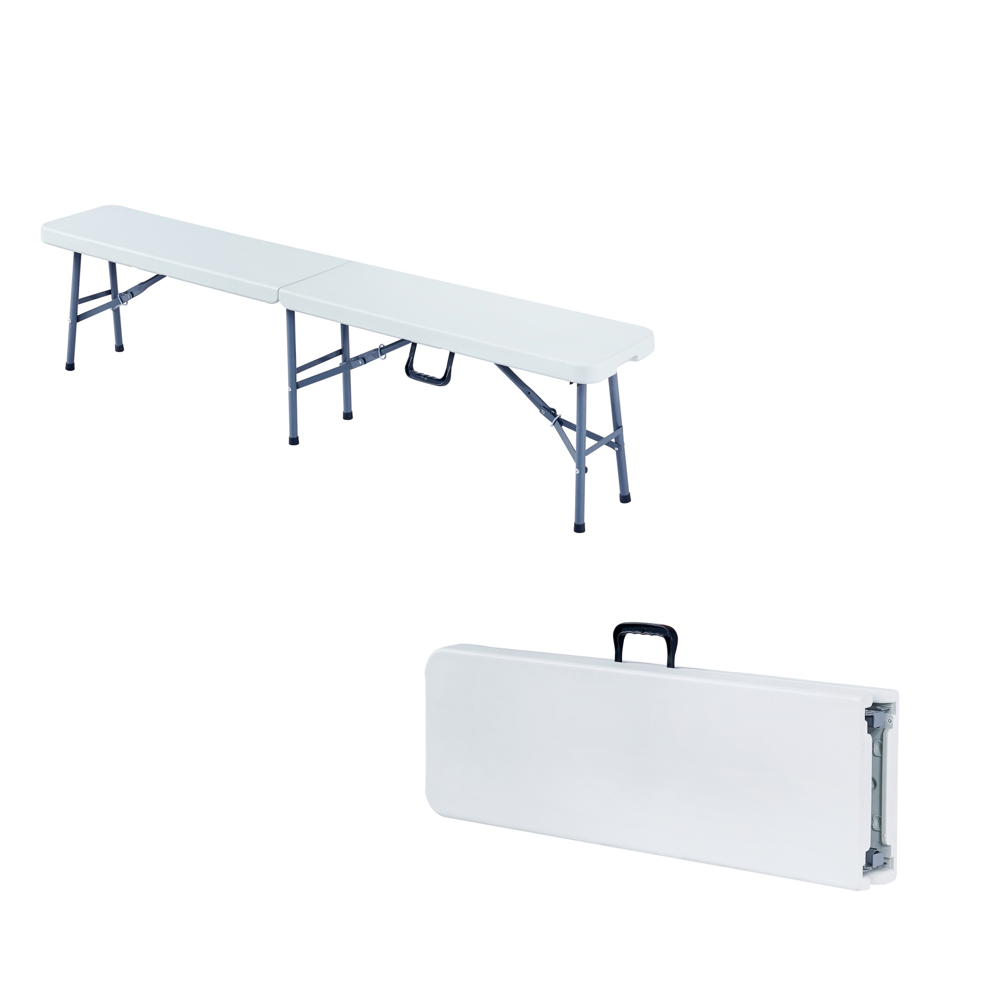 Wedding Banquet Party Events Rectangle Dining Tables Outdoor White Hdpe Portable Plastic Folding Foldable Table