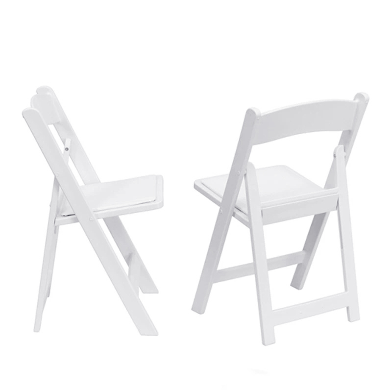 Modern White Wimbledon Plastic Folding Chairs for Event Chair Outdoor Garden Dining Event Hall Weddings Parties Durable