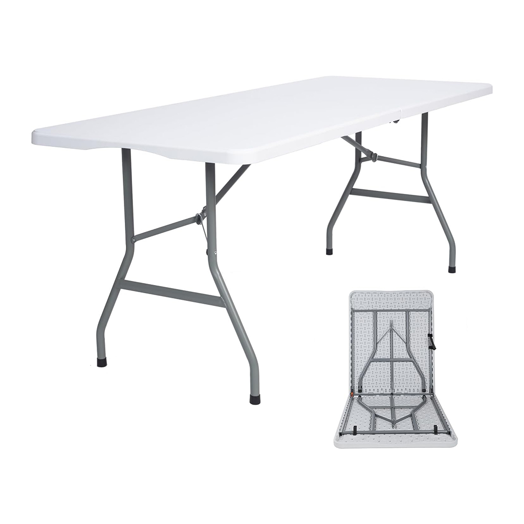 Portable Modern Folding Outdoor Utility Table Durable Lightweight Adjustable Height Easy Setup Collapsible Waterproof Cushion