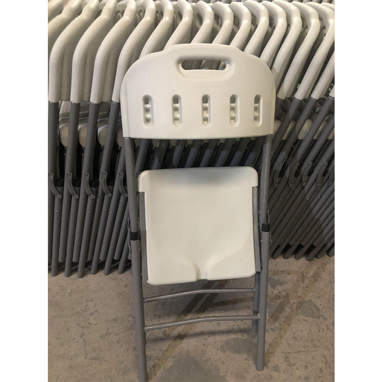 Good Quality Household Garden Patio Restaurant White Foldable Plastic Chairs Used Folding for Wedding