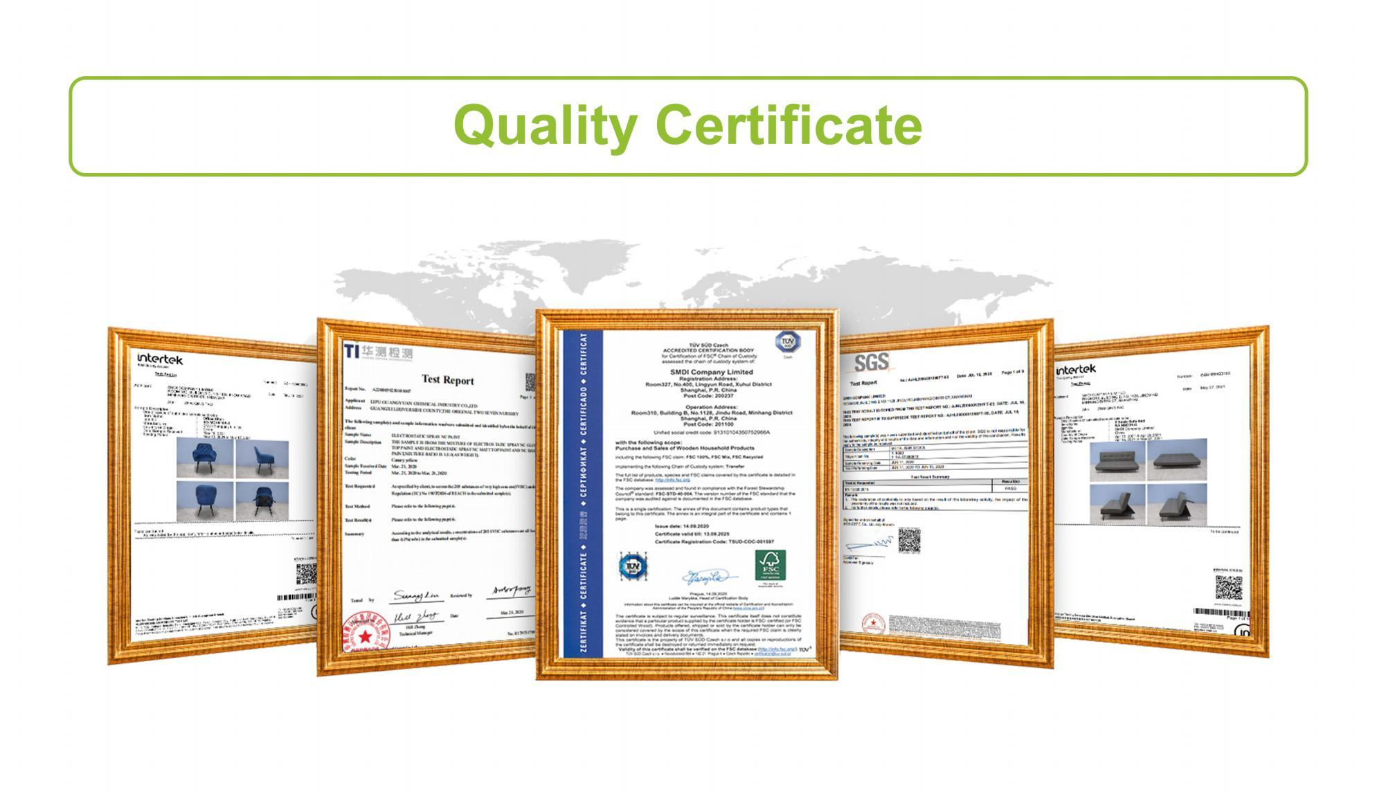 Testing Certificate