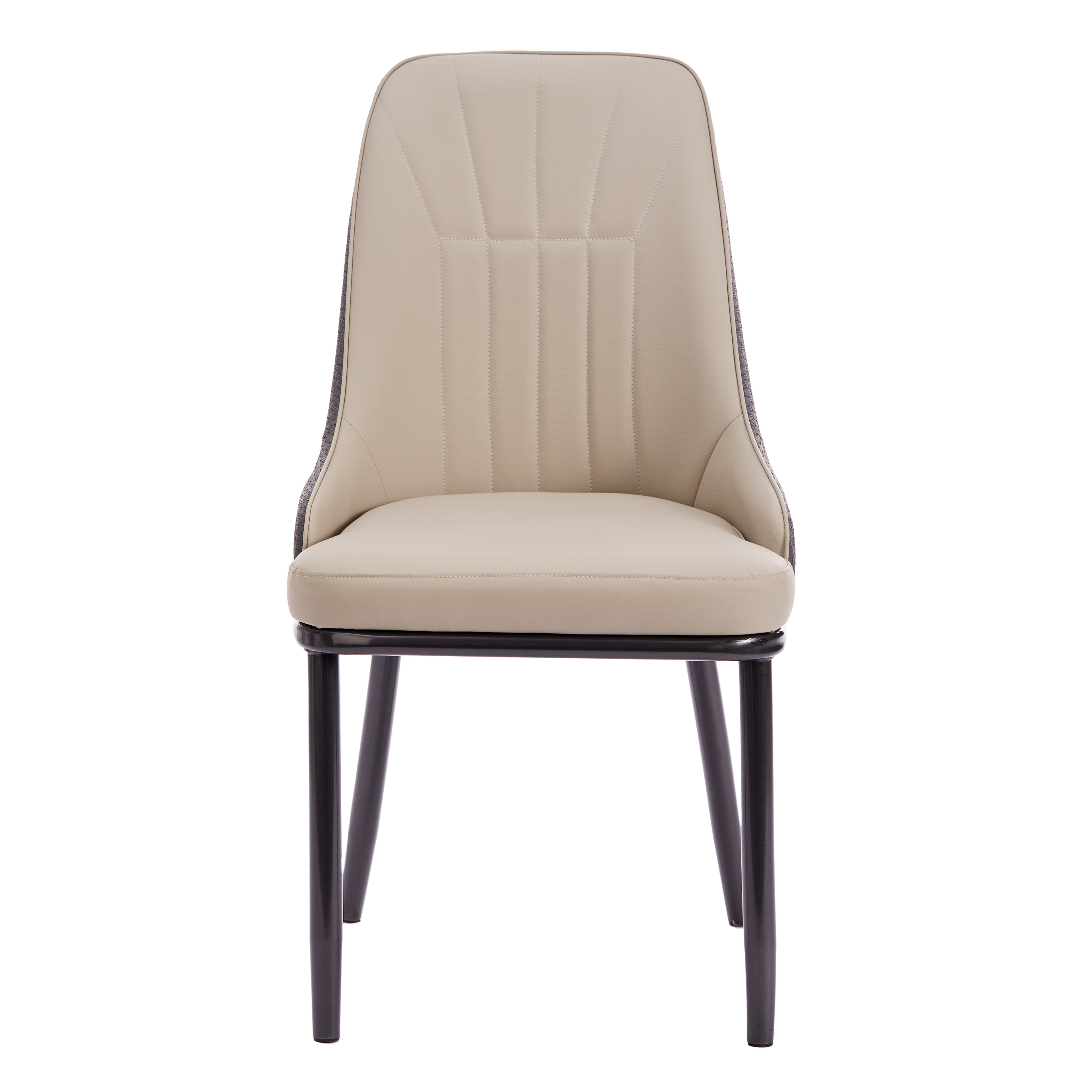 High-End Leather Upholstered Dining Chair for Hotel Banquet