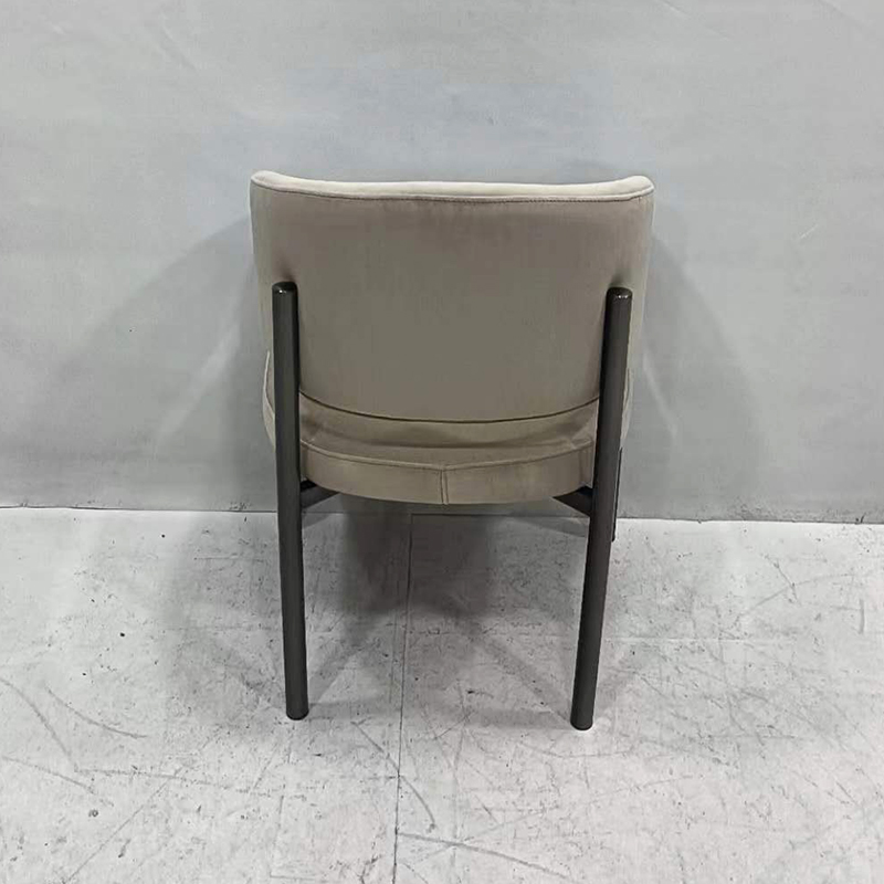 Modern Contemporary Light Luxury Iron &amp; Fabric Dining Chair Restaurant Set for Hotel Bar Supermarket