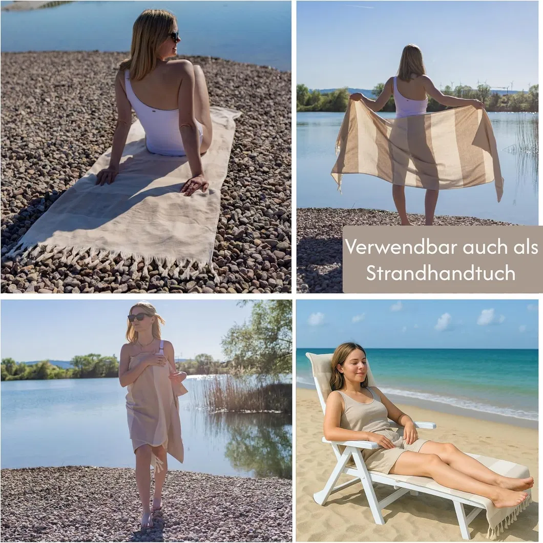 Wholesale Folding Wood Beach Chair Custom Logo Beach Chairs Deck Chairs