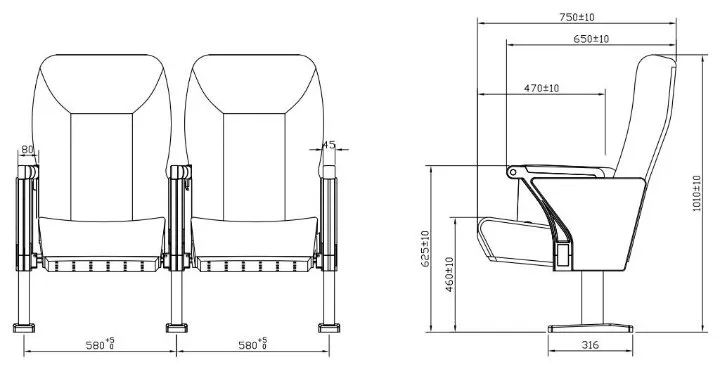 School Student Lecture Hall Conference Theater Church Cinema Auditorium Chairs Dimensions