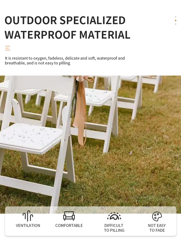 Best Selling Foldable Plastic Chair White Resin Folding Wedding Party Outdoor Chair