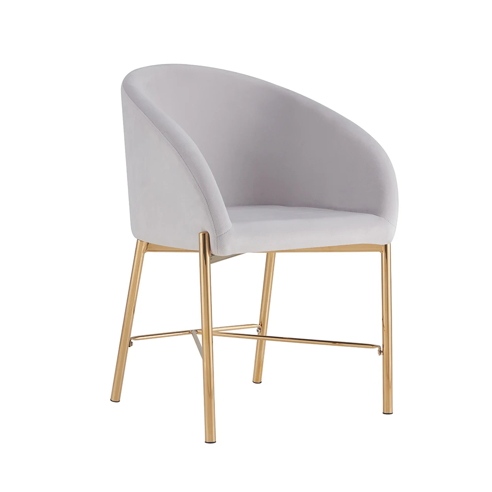 Modern Luxury Design Velvet Fabric Dining Chair View 1