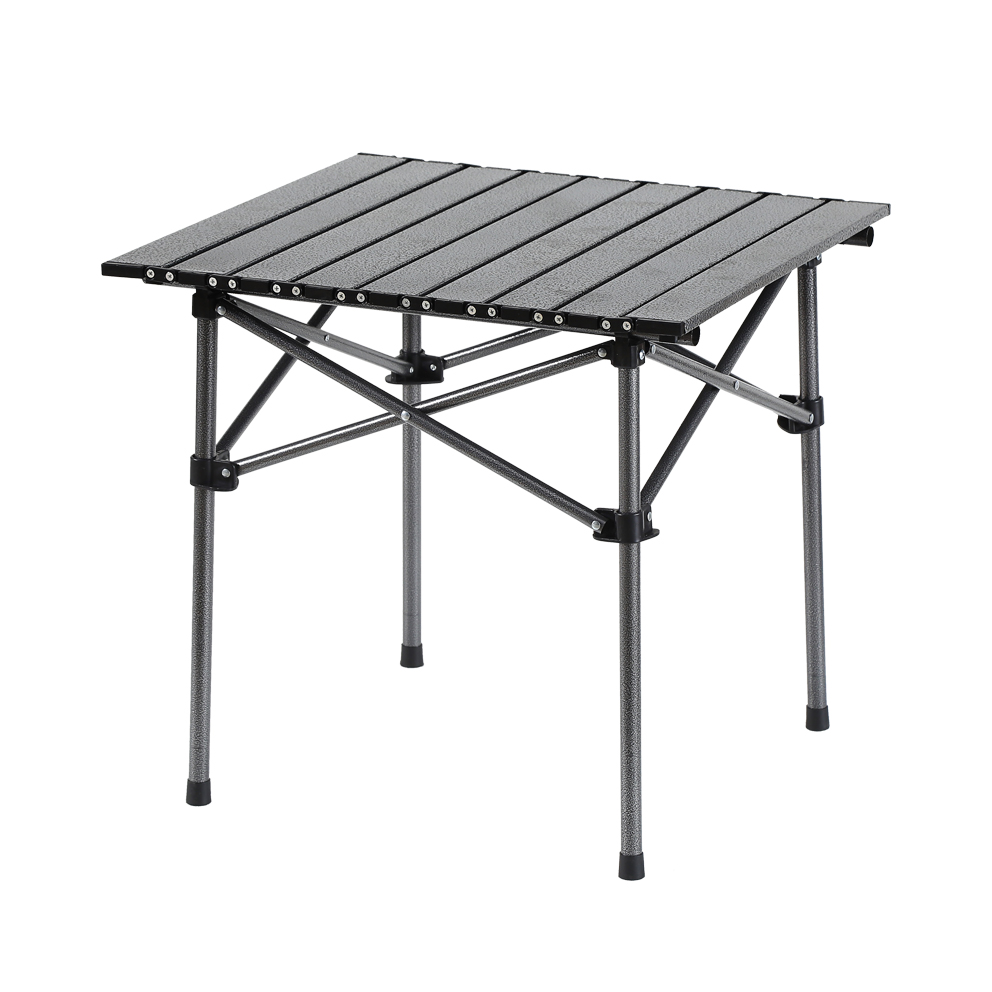 Factory Promotion Price Portable Folding Picnic Table Outdoor Metal Tables for Camping Hiking Fishing Travel Beach