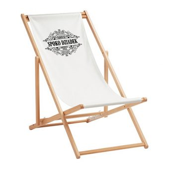 Adjustable Folding Wooden Beach Chair with Custom Design