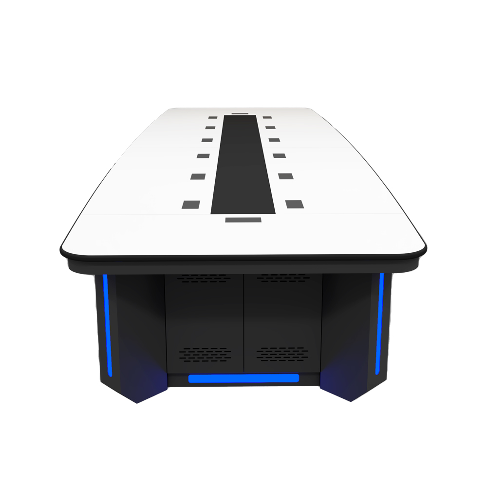 Customized Multi Person Metal Conference Desk, Business Meeting Desk, Board Meeting Room Desk