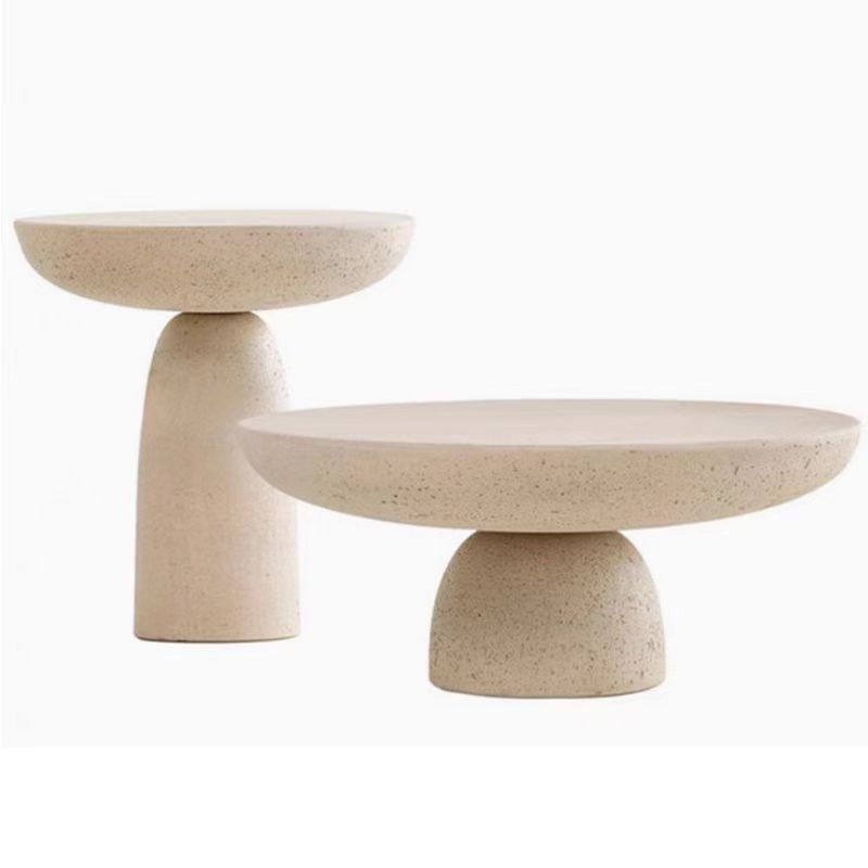 Modern Outdoor Tables Indoor Modern Garden Fiberglass Cement Dining Table-Durable Waterproof Outdoor Furniture