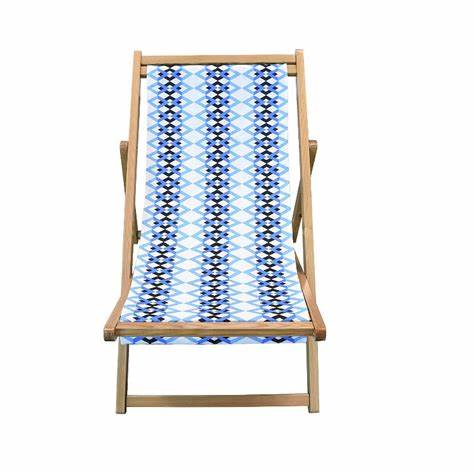 Adjustable Folding Wooden Beach Chair with Custom Design