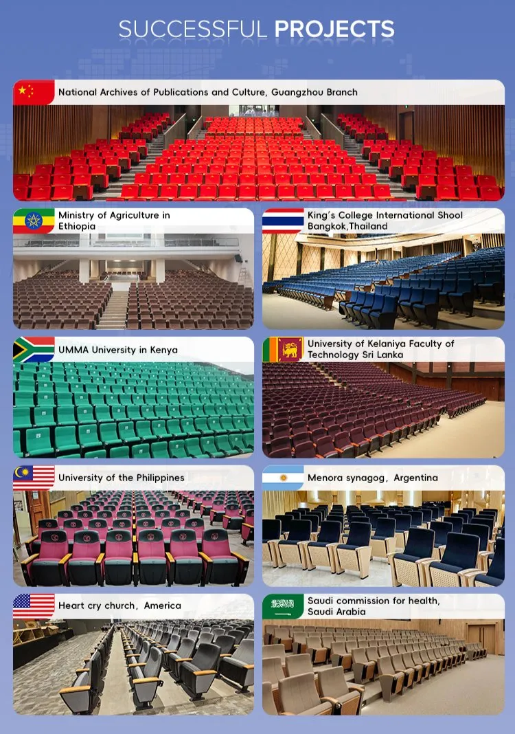 Factory Church School Hospital Lecture Hall Movie Cinema Theater Seating Auditorium Chair